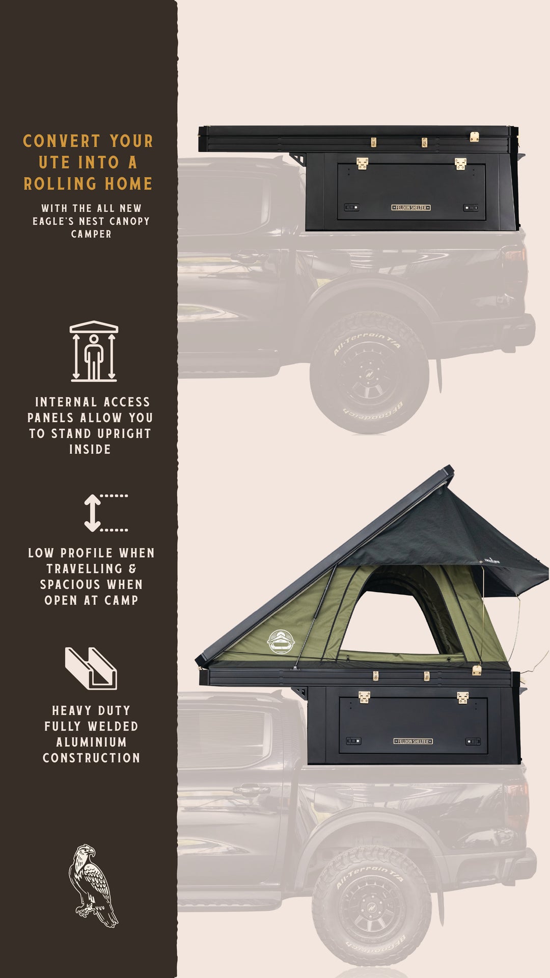 Eagle's nest Canopy Camper - Toyota Hilux